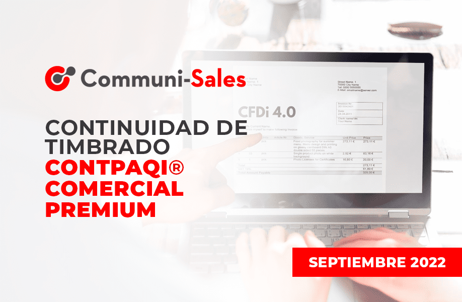 Continuidad de Timbrado CONTPAQi Comercial Premium